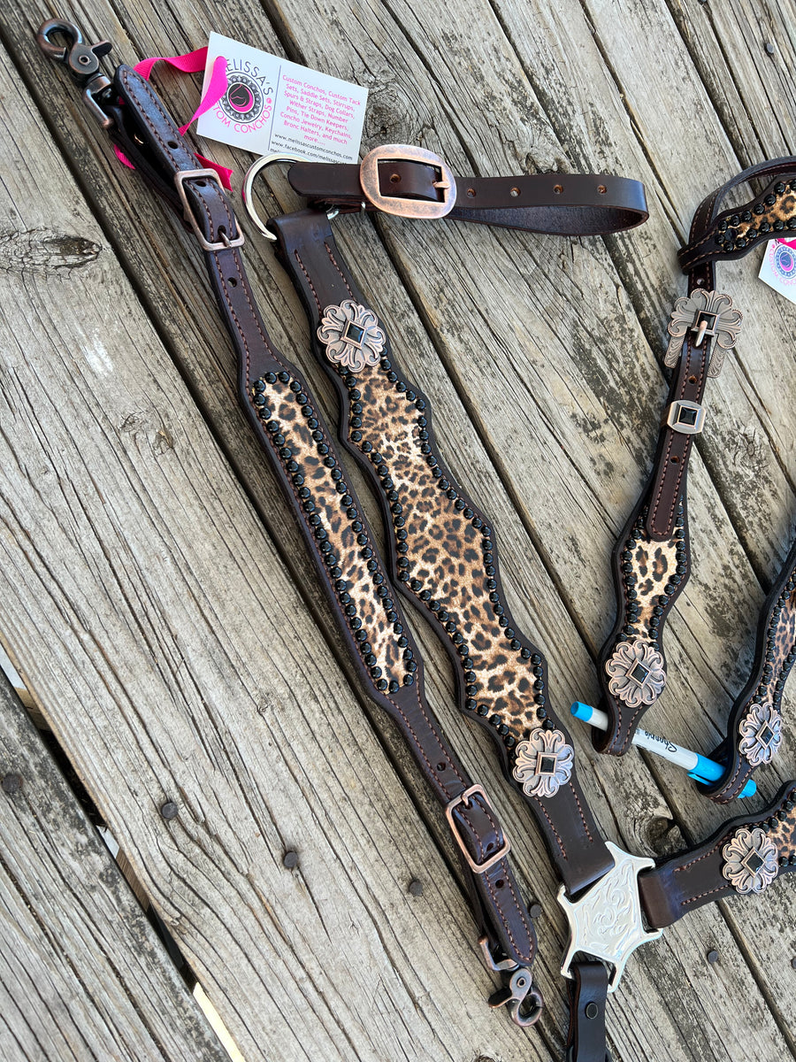 Cheetah wither strap – Melissa's Custom Conchos
