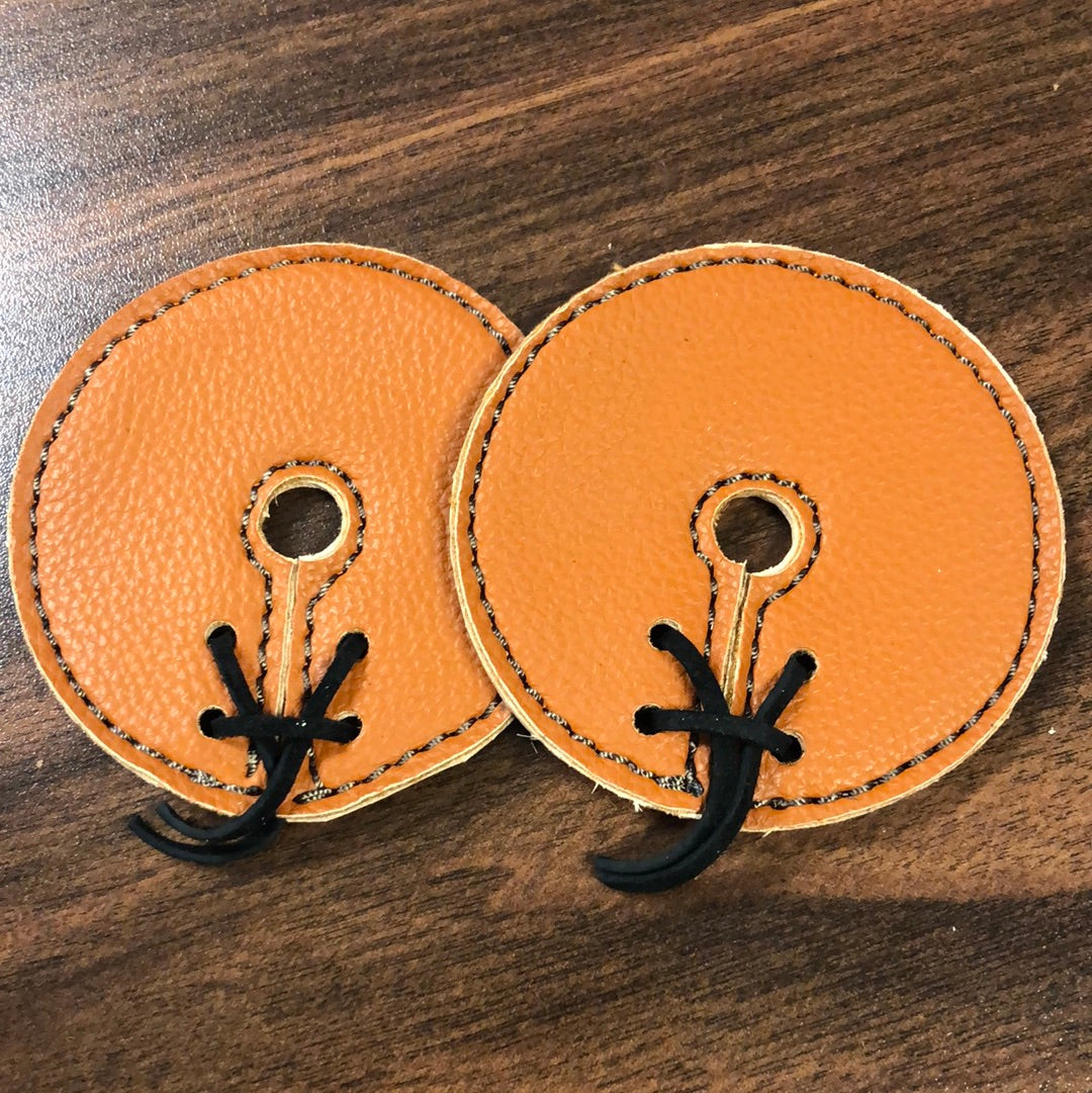 Brown Leather Bit Guards Melissa’s Custom Conchos