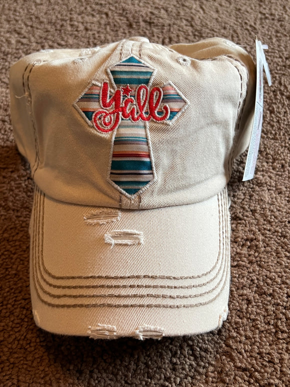 Y’all Cross Baseball Hat