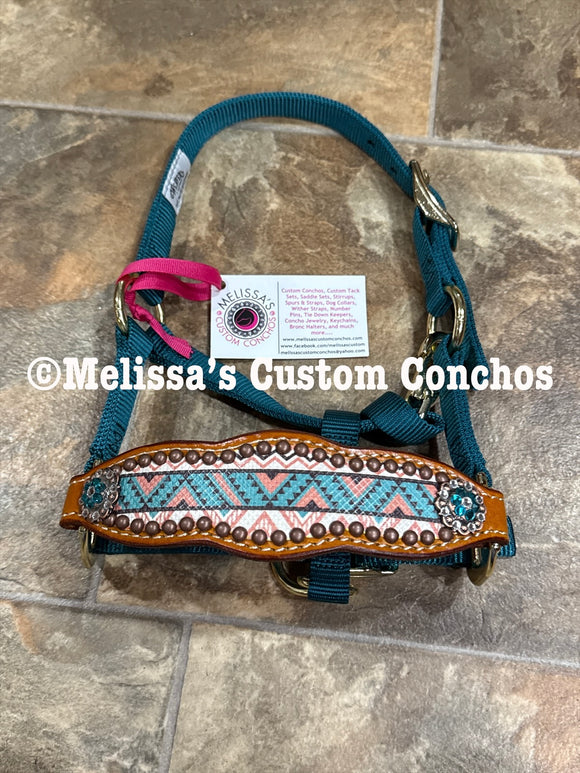 Turquoise Aztec Mini Bronc Halter