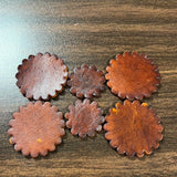 Medium oil leather conchos