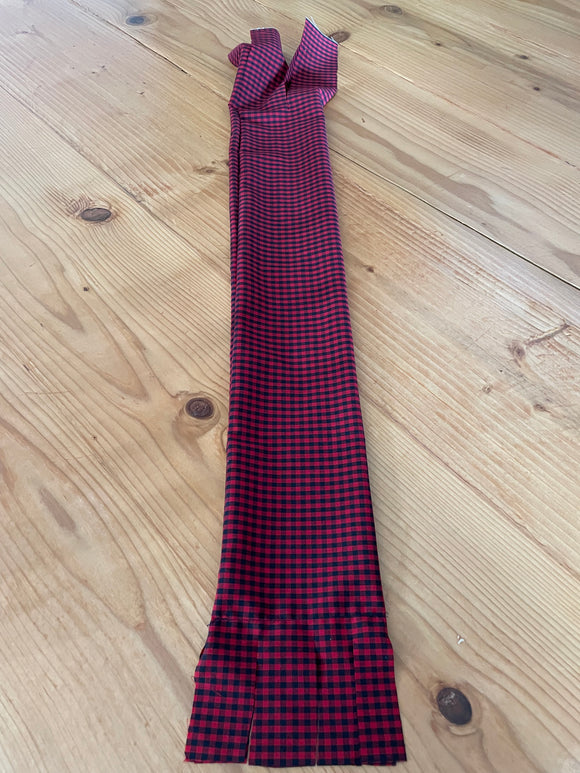 Red/Black Checker Tail Bag