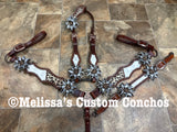 Custom flower tack set & All leather halter