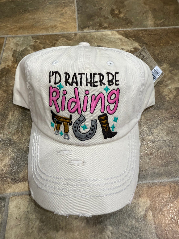 I’d rather be Riding Baseball Hat