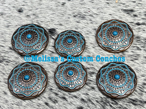Saddle set concho order