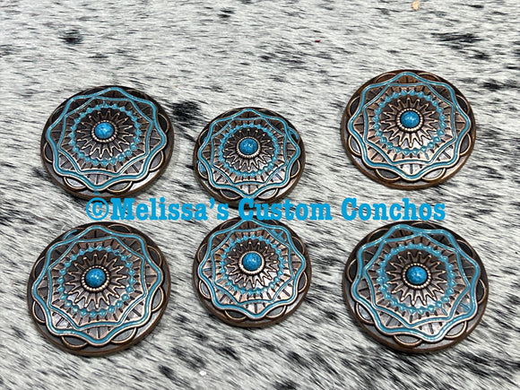 Saddle set concho order