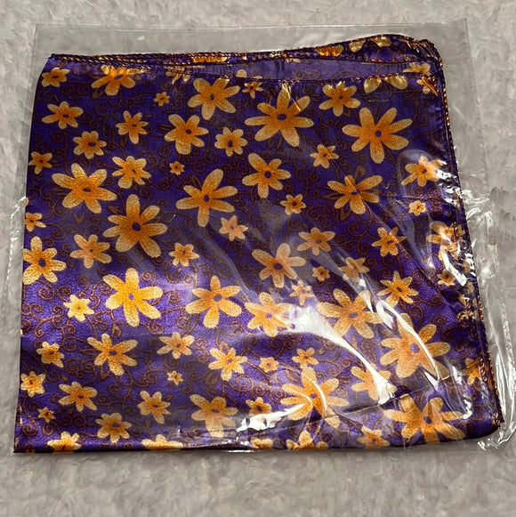 Purple/Orange Floral Scarf