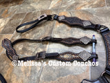 Bronze floral Longhorn Tack set