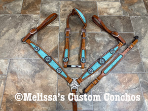 Mint Floral Tack set
