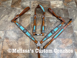 Mint Floral Tack set