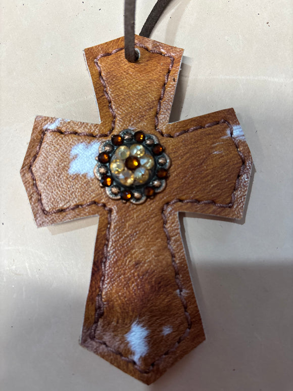 Cowhide Saddle Cross