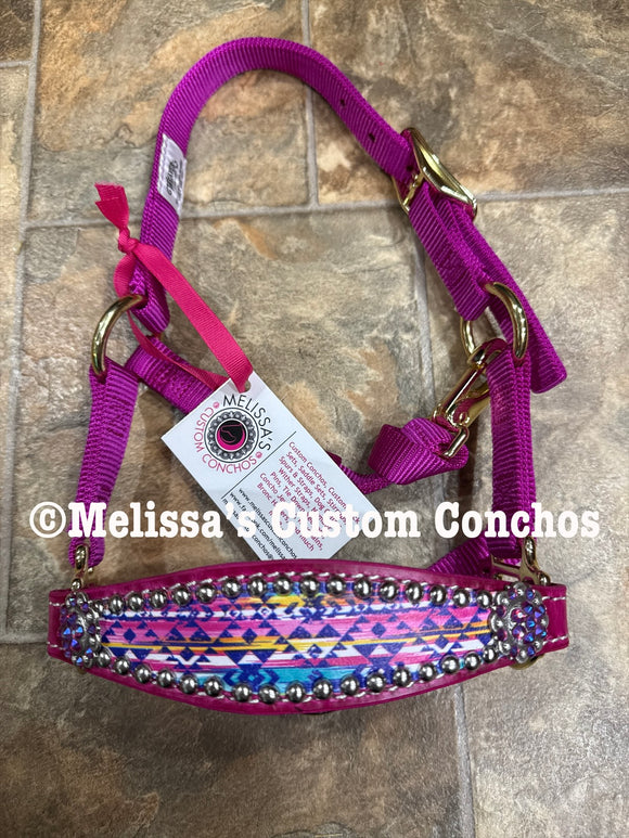 Pink Aztec Mini Bronc Halter