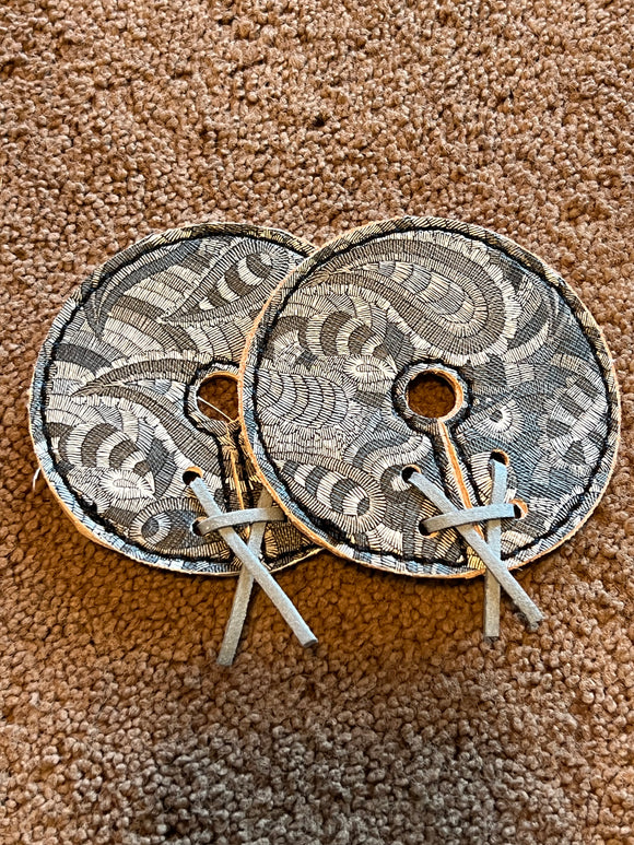 Paisley Leather Bit Guards