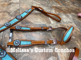 Mint Floral Tack set