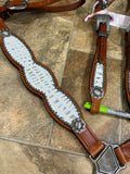 White & Silver Gator Tack Set