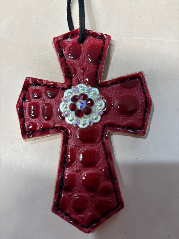 Red Gator Saddle Cross