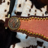 Coral/Gold Bronc Halter