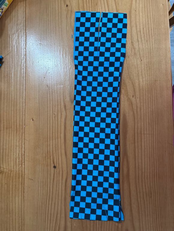 Blue/Black Checkered Tail Bag