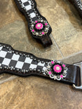 Black Checkered Tack Set