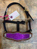 Purple Sparkly Mini Bronc Halter