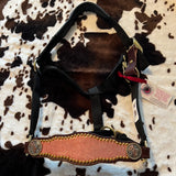 Coral/Gold Bronc Halter