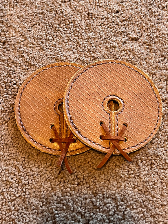 Tan Leather Bit Guards