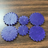 Purple leather conchos