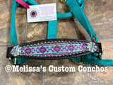 Turquoise Aztec Pony Bronc Halter