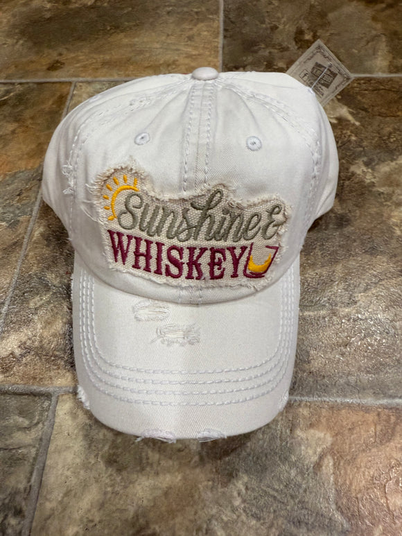 Sunshine and Whiskey Baseball Hat
