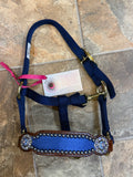 Navy Sparkly Mini Bronc Halter