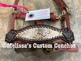 Gold Floral Mini Bronc Halter