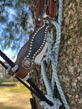 Black Gator with Gray Muletape