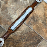 White Gator Wither Strap
