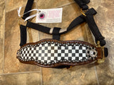 Black/White Checkered Mini Bronc Halter