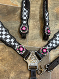 Black Checkered Tack Set