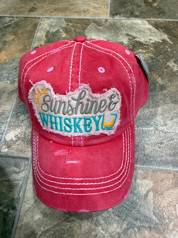 Sunshine and Whiskey Baseball Hat