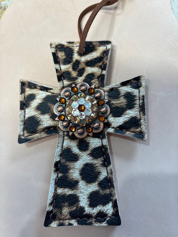 Cheetah Saddle Cross