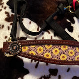 Cheetah Sunflower Bronc Halter
