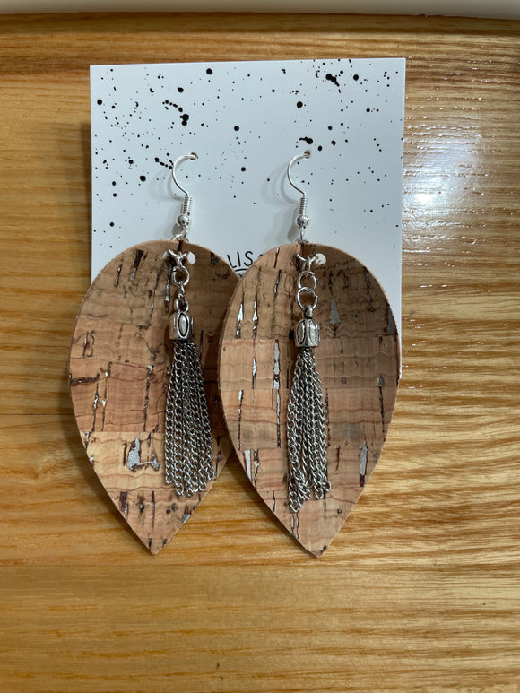 Cork Leather Earrings
