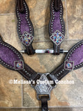 Dark Purple Metallic Tack set