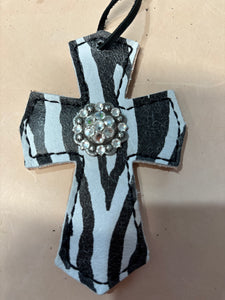Zebra Saddle Cross