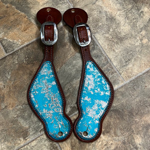 Turquoise Splash Spur Straps