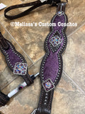 Dark Purple Metallic Tack set