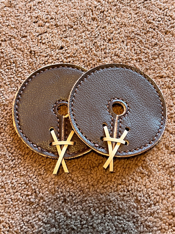 Brown Leather Bit Guards