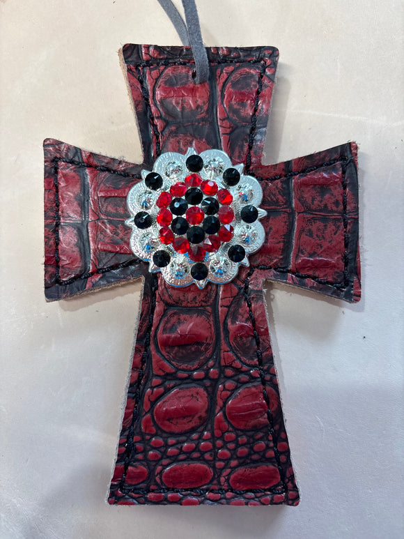 Red Gator Saddle Cross