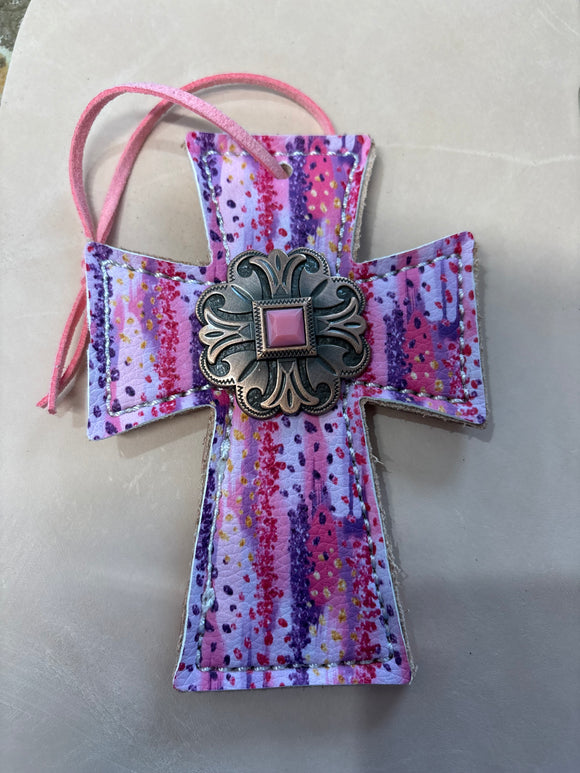 Pink/Purple Saddle Cross