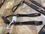 Thunderbird Black Floral Tack Set
