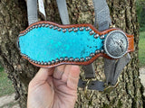 Turquoise Splatter Bronc Halter