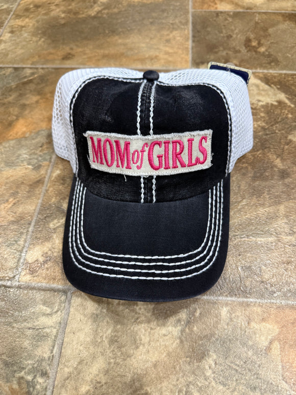Mom of girls Baseball Hat