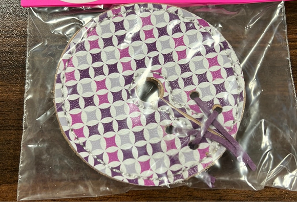 Purple Leather Bit Guards
